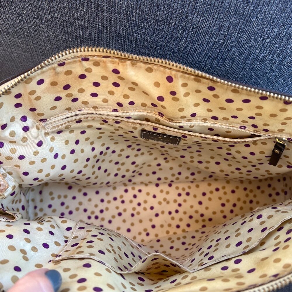 Kate Spade Creme and Black Purse - Picture 5 of 6